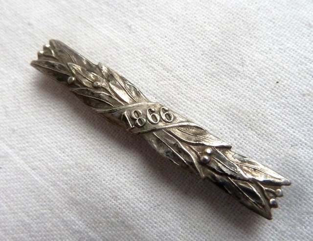 Barrette Militaire "Campagne D'Africa" Argentée - Médaille Du Roi Umberto I, Agordat, Occasion, Italie