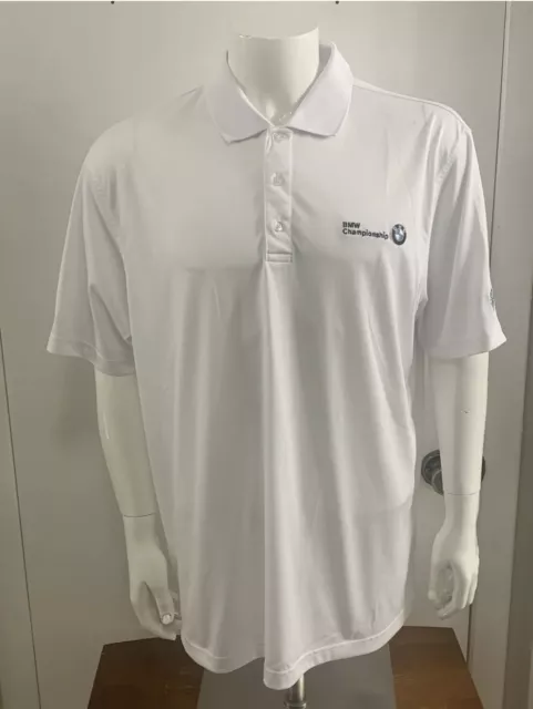 Bmw Championship Medinah Country Club Golf Polo White Men’s Xl Clean Nwot 2