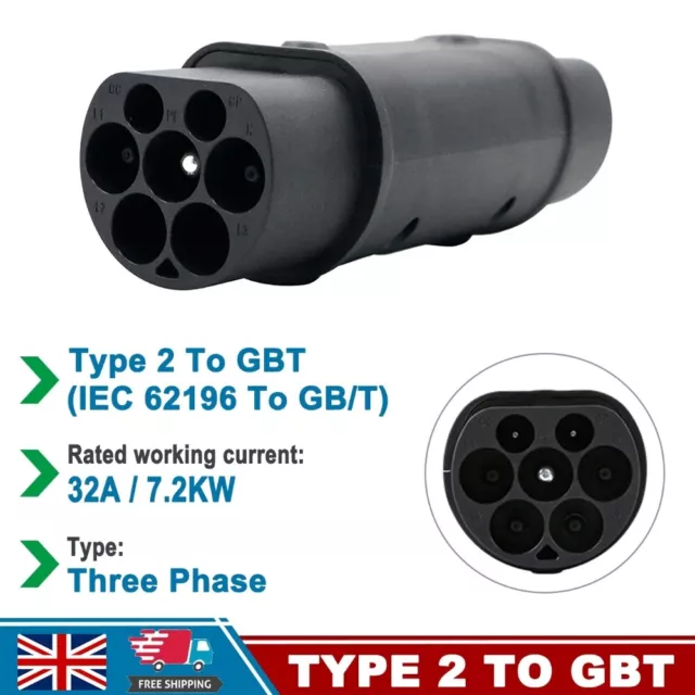 Type 2 To GBT Three Phase New Energy Electric Vehicle Charging Socket Adapter