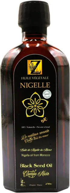 Huile de graine de Nigelle Pure vierge 250 ml Cumin Noir