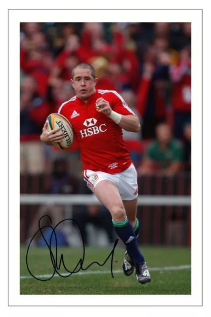 SHANE WILLIAMS Signed Autograph PHOTO Fan Gift Print RUGBY British Lions