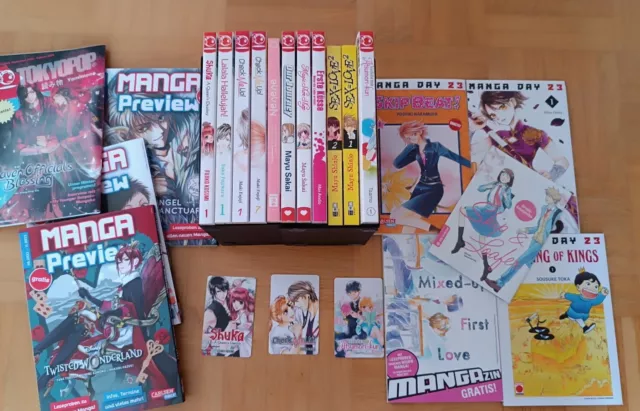 Manga Paket / Sammlung / 11 Mangas + 3 Shoco Cards + Vorschauhefte / Tokyopop