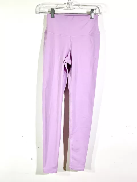 Alo Yoga High Waist Leggings Size XS Pink Lavender Full Length GUC