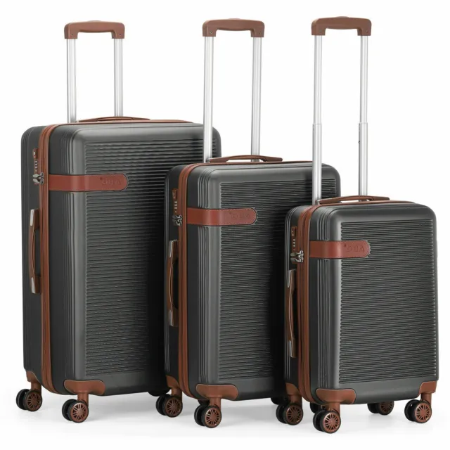 3 Piece Business Luggage Set Hardshell Suitcase Spinner Lightweight TSA Lock