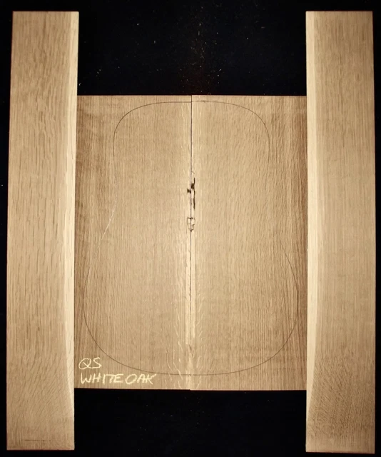 GUITAR LUTHIER TONEWOOD FIGURED QTR WHITE OAK Acoustic backs sides SET