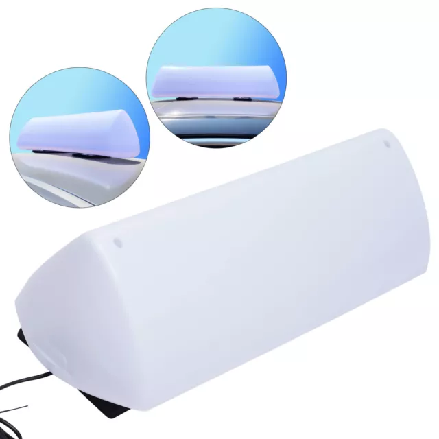 55CM LED Blank Taxi Cab Sign Topper Light White DIY Car Roof Top Advertising❕