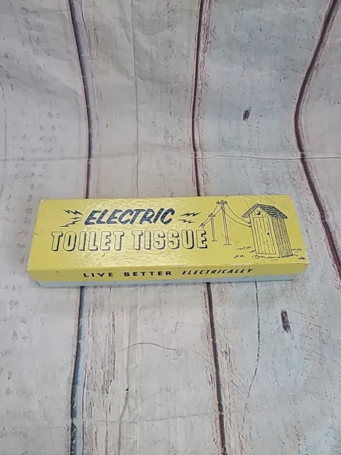 Leister Game Co. Vintage 60s Novelty Gag Gift Electric Toilet Tissue