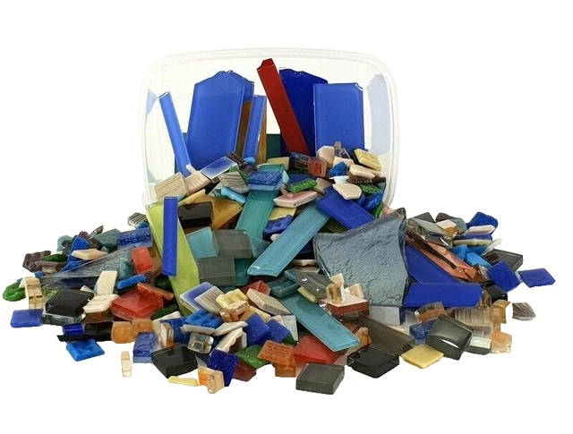 Mosaiksteine Posten 2,5 kg bunt Mix Glas Dekoration Basteln Mosaik Diy Geschenk