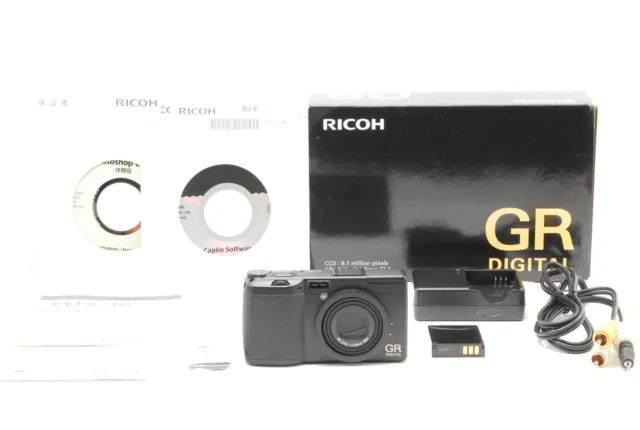 [NEAR MINT w/ Box] Ricoh GR Digital 8.1MP Black Compact Digital Camera JAPAN