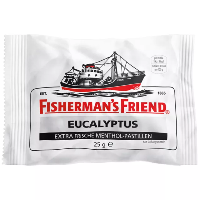 Pêcheur Ami Eucalyptus Menthol Pastilles Avec Sucre