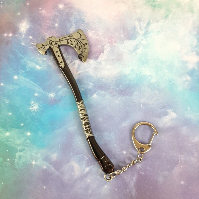 God Of War Ragnarok Keyring Keychain Kratos Blade of Chaos Leviathan Axe  Jötnar