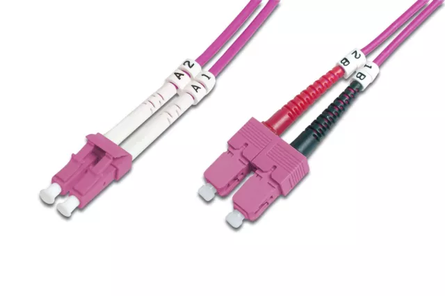 DIGITUS DK-2532-05-4 – Fibre Optic Cable OM4 – 5 m – LC to SC – Dupl (US IMPORT)