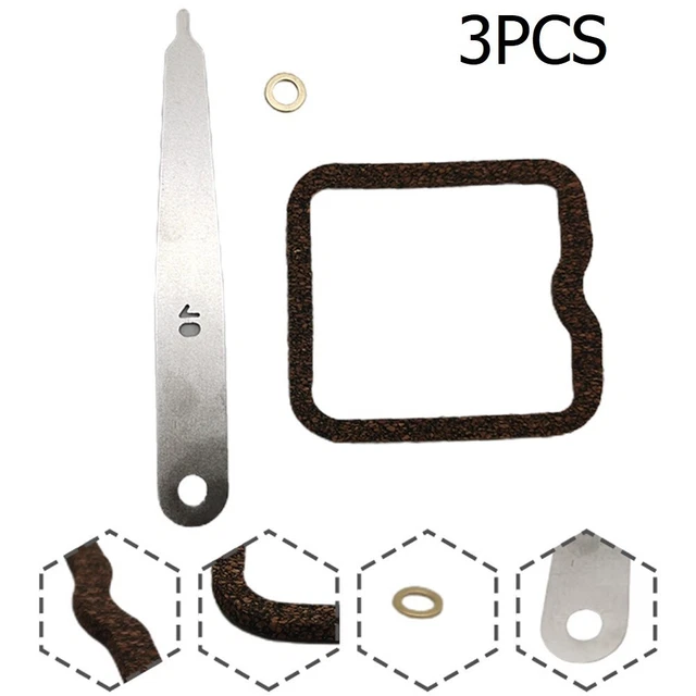 Kit De Réglage De Jeu Aux Soupapes Pour Moteurs 4-MIX Stihl - Compatible FS90, FS110, FS130, HL95, KM... - 3 Pièces (acier, Cuivre, Caoutchouc) - 9