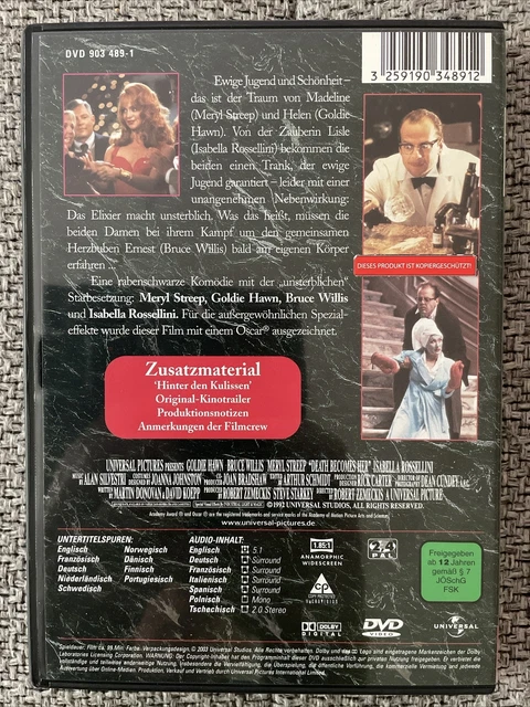 DER TOD STEHT Ihr Gut DVD Film Von Robert Zemeckis. Meryl Streep. Bruce