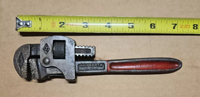 Stillson Pipe Wrench 8” Walworth USA VINTAGE Monkey - Used