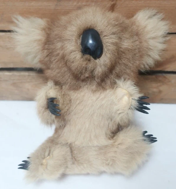 VINTAGE KOALA KANGAROO Fur 23cm Tall Good Clean Condition Collectable 