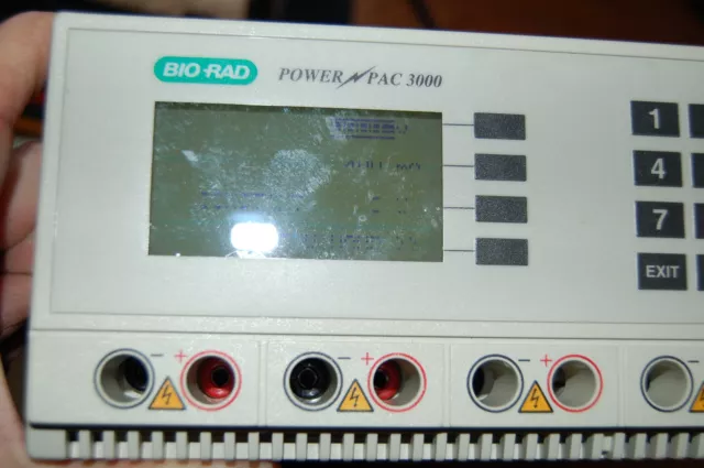 Bio-rad biorad powerpac power pac display  supply 3000v 3000 volts max gel e/ph