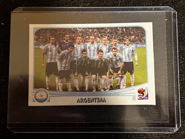 Cards Wc Africa 2010 Argentina Lionel Messi No Panini Collector Toploader