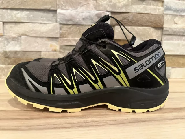 Salomon XA Pro Hiking Shoes Youth Size US 3 Trail Running Yellow Black Kids