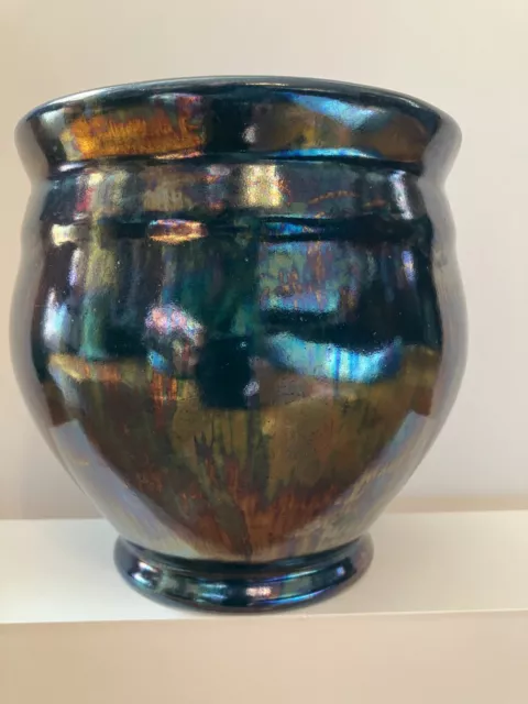 Rookwood Pottery 1915 Vintage Iridescent Purple Ceramic Vase #2195