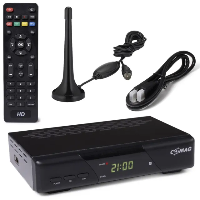 HD DVB-T2 Receiver Comag SL30T2 Full HD TV für frei Empfangbare DVB-T2 Sender
