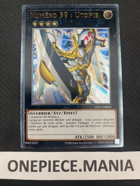 Enchère Carte Yu-Gi-Oh! Numéro 39 : Utopie OP17-FR001 Ultimate Rare