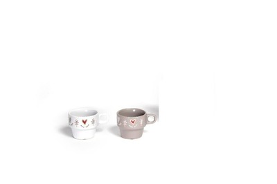 Maison Tortorà Tazzine da Caffè Set 6 Tazze Decoro Shabby 