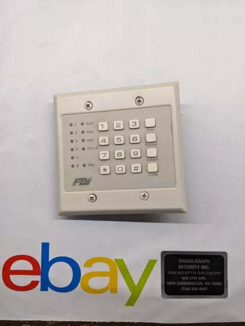 FBII Fire Burglary Instruments, Inc XL4600RM LED Flush Mount Alarm Keypad