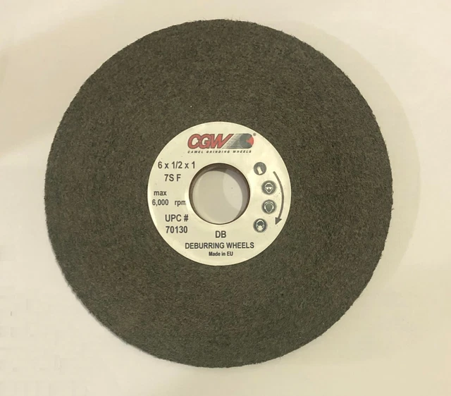 CGW 6 X 1/2 X 1 Convolute Deburring Wheel Silicon Carbide General Purpose 7SFine