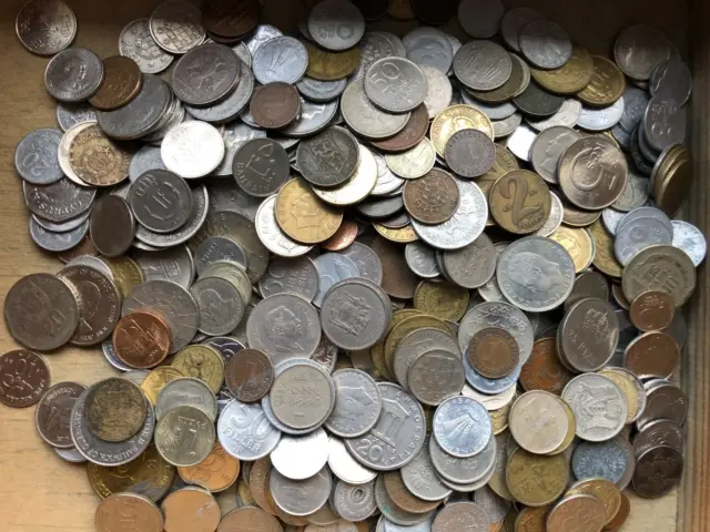 1,5 Kilo Weltmünzen Medaillen Konvolut Sammlung Euro  Silber ? Deutsches Reich?