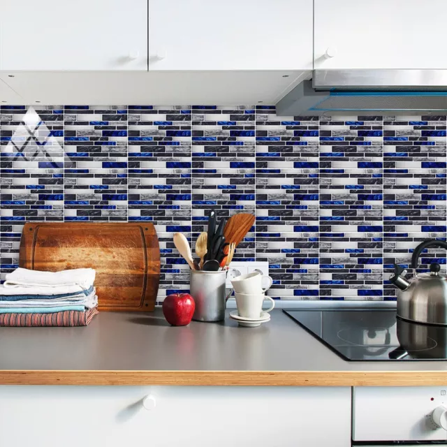 Upgrade Your Kitchen or Bathroom with Easy to Apply Tile Stickers 10 Pieces