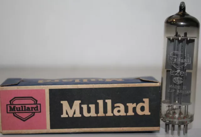 Mullard EZ81 6CA4 NOS 'O' Getter, Tested Strong and Balance, Made in Britain