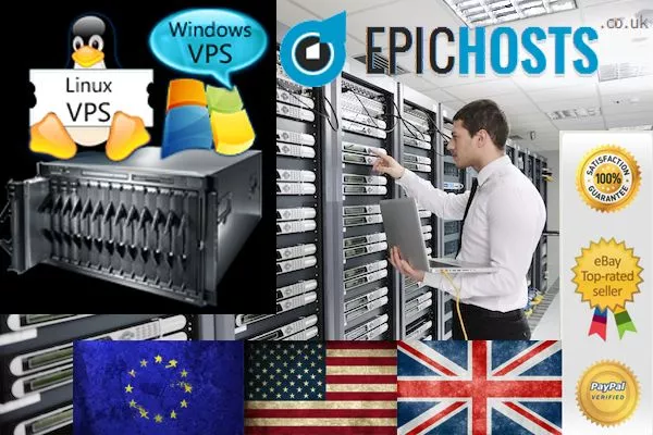 Windows VPS 4GB RAM 200GB HDD PC Virtual Private Server Dedicated VDS 2008 7 +