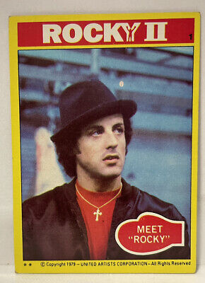 1979 Topps Rocky II Rocky Balboa Meet Rocky #1 Rookie RC