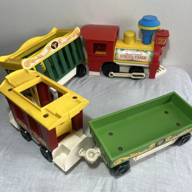 Vintage Fisher Price Circus Train 1973 Working Toot Toot