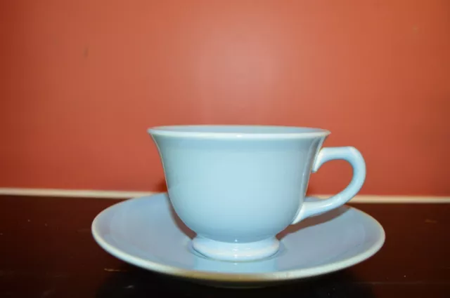 Blue LuRay Pastels Lu-Ray Cup & Saucer Taylor Smith & Taylor