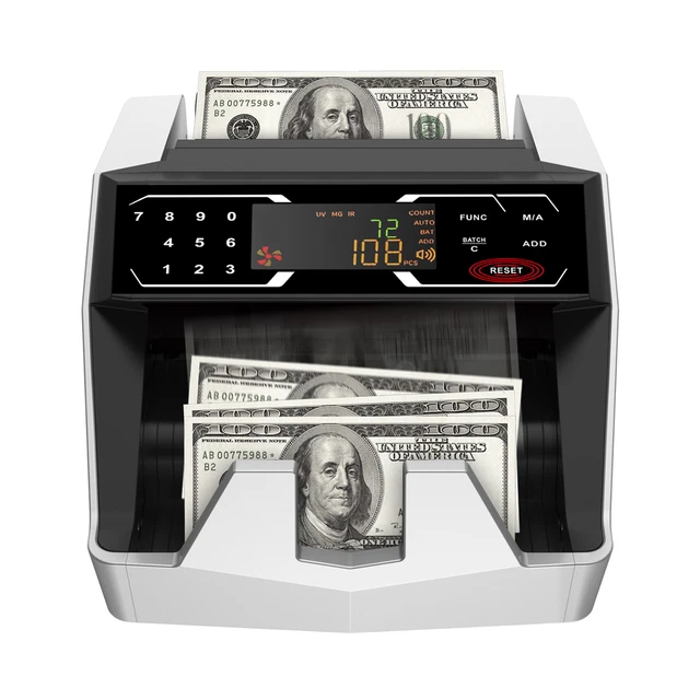 MONEY COUNTER MACHINE w/ Value Count Add &Batch Modes Dollar Euro UV MG ...