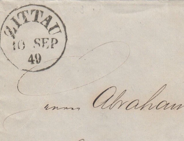 Brief von Zittau Sachsen nach Herrnhut 10.9.49 3