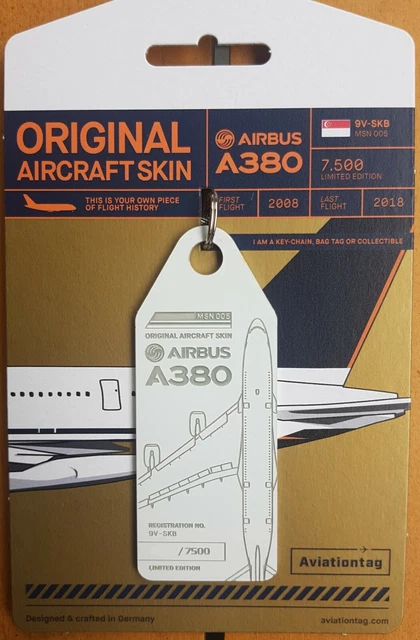 シンガポール航空 Aviationtag 9V-SKB A380-800 AVIATIONTAG SINGAPORE