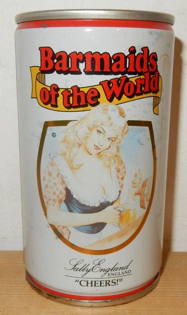 BARMAID ENGLAND Anchor Beer Steel Beer can from MALAYSIA (33cl)   Empty !!!