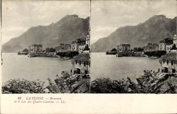 Stereo Ak Brunnen Kt Schwyz, Vierwaldstättersee - 4307345