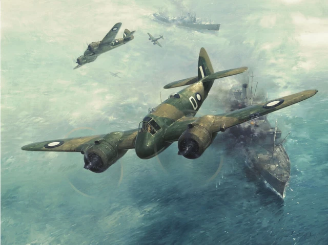 Bristol Beaufighter RAAF Australian Aviation Art Print Darryl Legg
