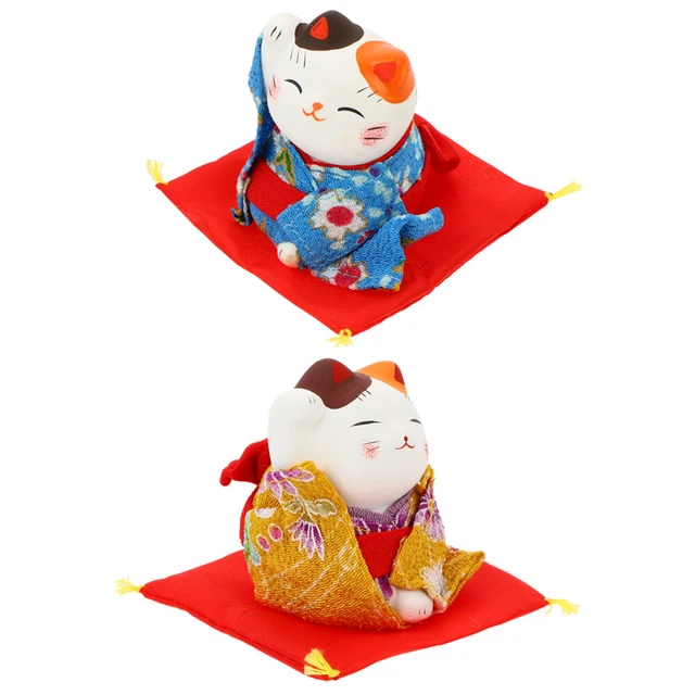 2 Pcs Japanese Cake Decorations Sculpture Dashboard