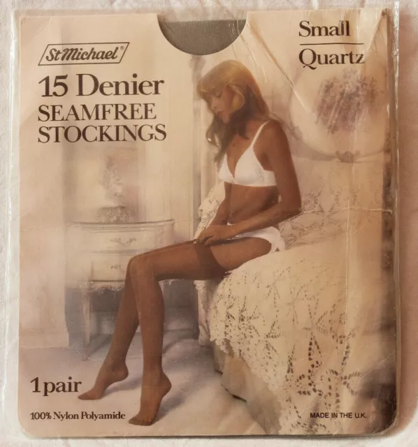 Vintage St Michael Marks & Spencer Nylon Stockings Small Quartz 15 Denier