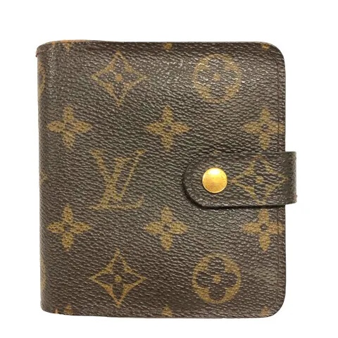 Louis Vuitton Wallet Bi-Fold Monogram Compact Zip Discontinued Product M61667 Wh