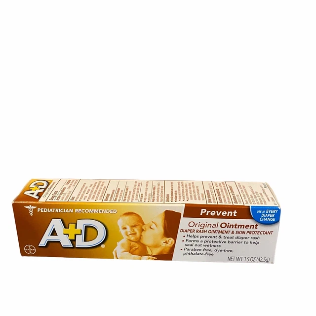 A+D Original Diaper Rash Ointment, Baby Skin Protectant With Lanolin Protectant