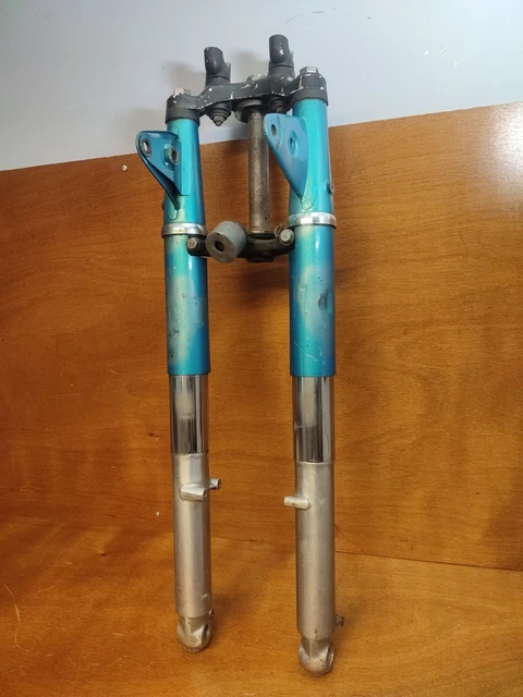 Fourche Complète Honda CB 125 – Pièce D’origine En Bon état, Couleur Or, Idéale Pour Restauration De Moto Routière