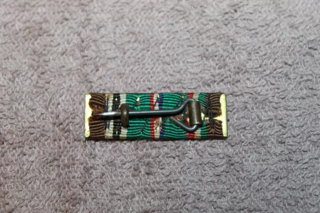 Original WW2 British Made U.S. European- Middle Eastern- African Ribbon Bar