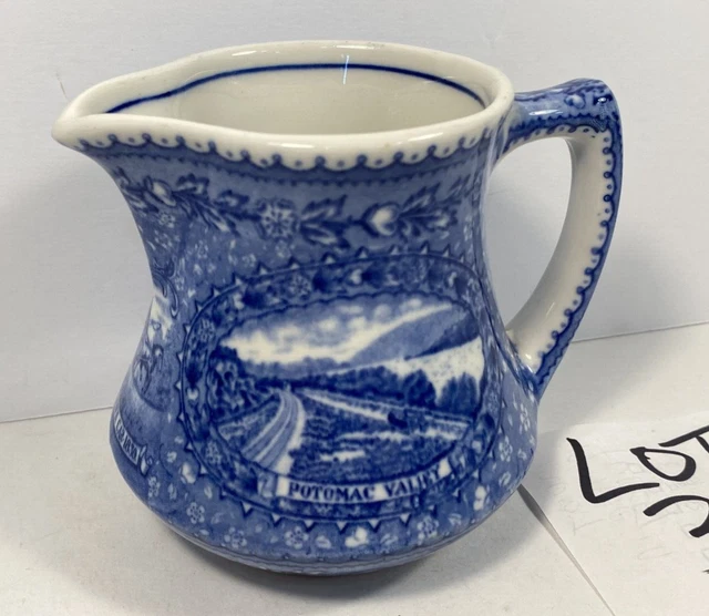 Vintage Baltimore & Ohio Railroad Lamberton China Creamer B&O Scammells Souvenir