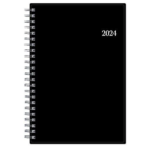 BLUE SKY 2024 Weekly and Monthly Planner, January 5" x 8", Enterprise